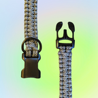 Medium One Color Square Knot Dog Collar