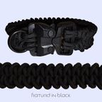 Tactical Chunky Shark Tooth Dog Collar