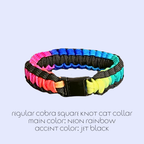 Cobra Square Knot Cat Collar