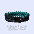 Shark Tooth Knot Cat Collar