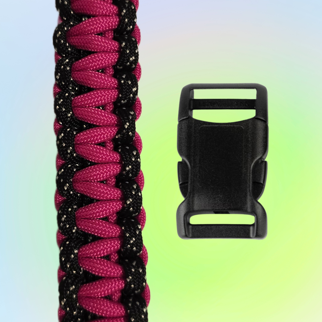 Small Two Color Square Knot Dog Collar