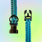 Small One Color Square Knot Dog Collar