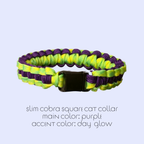 Cobra Square Knot Cat Collar